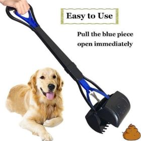 scoopersPoop Scooper for Dog Jaw Clamp Heavy Duty Long Handle Poop Scooper for Dog Pet Cat for Grass Gravel Pick pet pooper collector