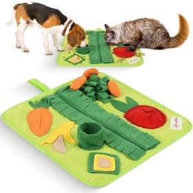 Snuffle Mat for Small Dogs Cats 15x15 inch Soft Foraging Mat for Rabbits Washable Anti Slip Perfect for Bunnies Guinea Pigs Hamsters Sniff Puzzle