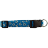 Blue Hawaiian Flowers Dog Collar